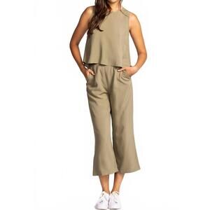 NEW PINK MARTINI margo cropped pants in green